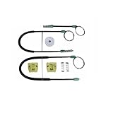 SUEVAS Elevalunas de coche Para Seat Para Ibiza 6L 3 puertas 2002-2008 Kit de reparación de regulador de ventana de puerta delantera derecha/izquierda Reemplazo de elevalunas