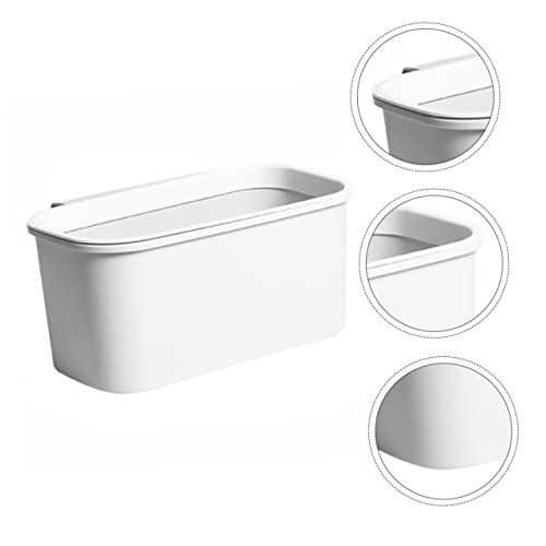 Caneca de basura colgante rectangular para cocina blanca miniatura 2