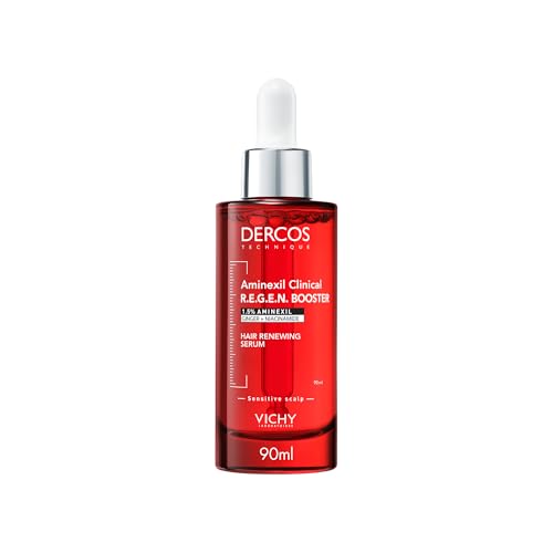 Vichy Dercos Aminexil Clinical R.E.G.E.N. Booster Advanced Anti-Hair Loss & Hair Renewing Serum with 1.5% Aminexil Ginger & Niacinamide For Men & Women 90ml