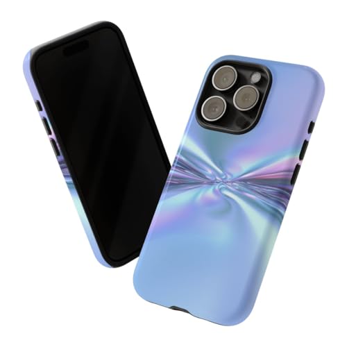 Coque iPhone 15 Pro Bleu protégez votre mobile avec style motif spirale - 2