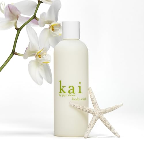 kai Body Wash, 8 Fl Oz., foaming body wash with vitamin e, extracts of cucumber + comfrey, scented with the delicously, fresh + clean signature fragrance. vegan, cruelty free, made in the usa image 5