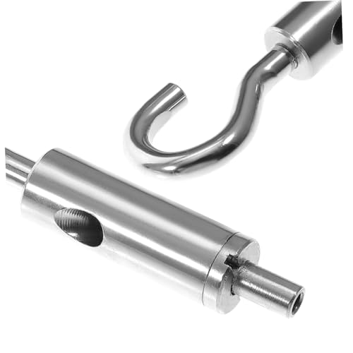ERINGOGO 6 piezas tensor para cable de acero con gancho y ojal, resistente para suspensión y control de tensión miniatura 5