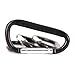 ZHENZQ 5pcs Large Strong Carabiner Small Carabiner Keychains Pack Carabiners Clip Hiking Accessories