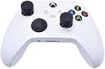 Setex Gecko Grip, Mid Rise Thumbstick Grip Covers, for PlayStation PS5, PS4, Xbox One, Switch Pro, Steam Deck, Anti-Slip Microstructured Analog Stick Thumb Grips, (1 Pair) Black, Covers Only