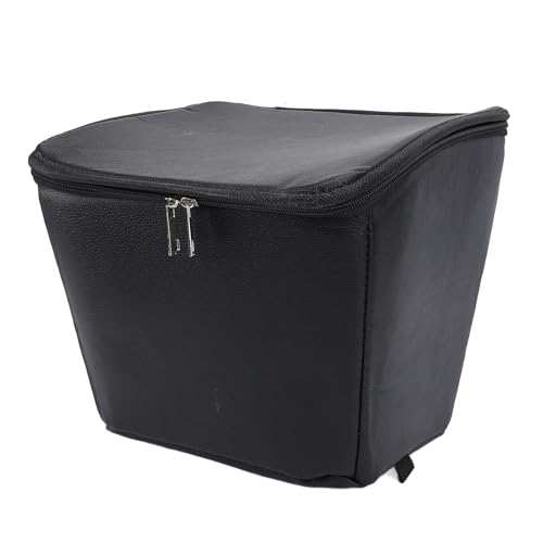 Panier de Vélo Avant Pliable, Sac Imperméable Détachable, Métal Résistant pour Vélo Électrique et Scooter, Montage Facile, Design Compact Noir, Accessoire Pratique Urbain