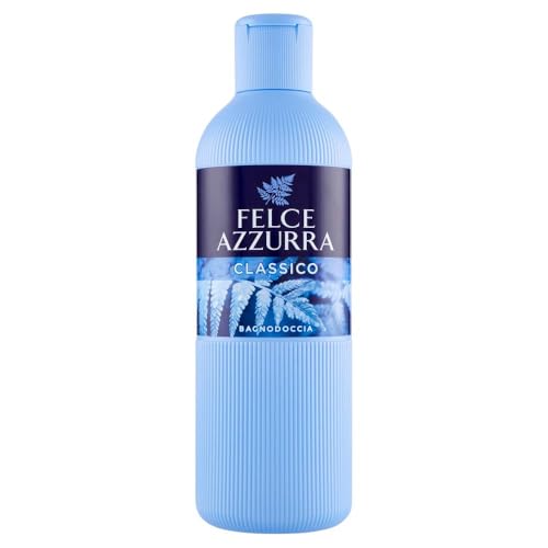Felce Azzurra Original Duschbad Classico - reichhaltiges samtweiches Badeerlebnis mit dem klassischen Azzurra Duft - pH-neutrale Seife - beugt Hautirritationen vor - 650ml