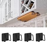 Soporte para Tablas de Cortar Debajo del Gabinete - 4 Piezas de Acero Inoxidable, Estante de Almacenamiento bajo el Mostrador