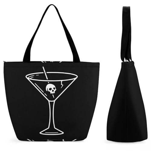 Sac de shopping crâne de voyage grand format pour les sorties