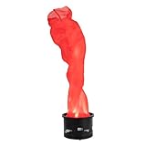 Realistic Artificial Flame Machine, Electric Fake Bonfire with Red Silk Flames & 10 LED Lights, Safe Flameless Decoration for Campfire Parties, Outings, Markets, Shops, Shopping Malls (4.92FT)