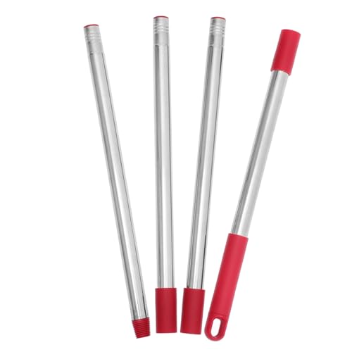 TOVINANNA 1Set Stainless Steel Mop Pole Replacement for Section Mop Handle Long Compatible with Various Broom Heads for Effortless Floor Cleaning