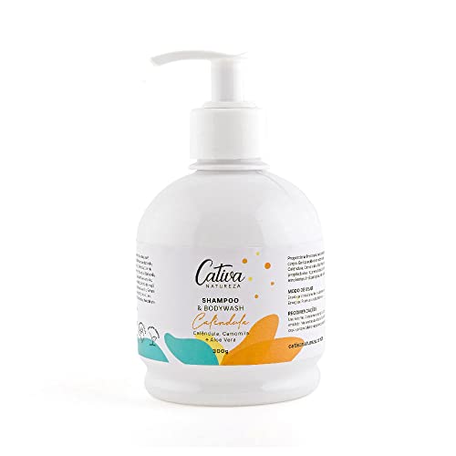Shampoo e Body Wash Calêndula Camomila 315ml Cativa Natureza