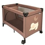 Cuna de Viaje 2 alturas beige Oveja Capuccino