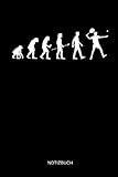 Notizbuch: Evolution des Mannes - Lustiges Tennis Notizbuch. Tennis Zubehör & Tennis Spieler Geschenk Idee.