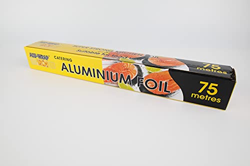 Aluminium Kitchen Catering Foil 300mm x 75m with Inbuilt Cutter (ALU-WRAP)