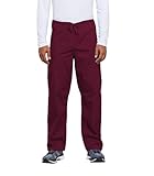 Cherokee Workwear Scrubs Unisex Cargo Pant, Wine, Large