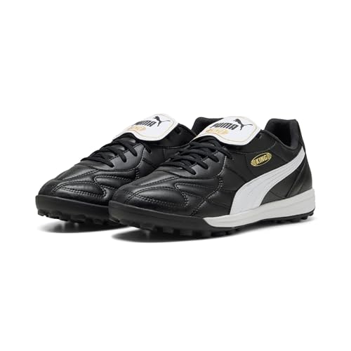 Puma Herren King Top Turf - Tenis Deportivos, Puma Negro Puma Blanco Puma Oro, 44 EU