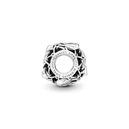 PANDORA Openwork Chain Link Padlock Charm - Gift for Her - Compatible Moments - Sterling Silver - With Gift Box4