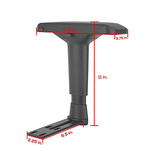 Replacement Adjustable Arms Armrest Pair Upright Bracket With Pads Fits Most Gaming Chairs (4D) #TOP4
