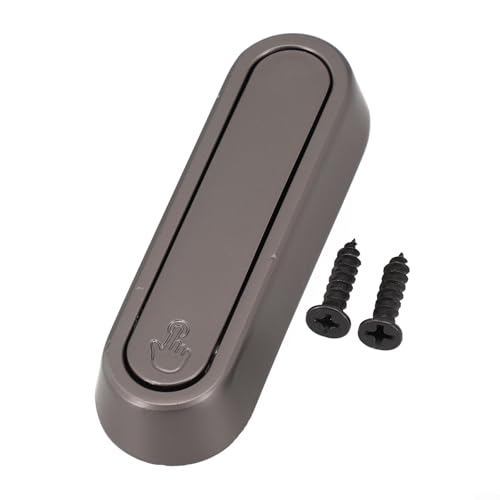 Ganchos de pared, 73 x 23 mm, paquete de 1 gancho de baño, colgador de toallas para ropa, sombreros, batas, aleación de aluminio, almacenamiento montado en la pared, gris oscuro (gris oscuro)