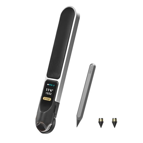 HOZO HOZO NeoRulerGO Upgrade Combo,Including NeoRulerGO and NeoPencil Case,Digital Tape Measure with LaserSmart Long Distance Rolling Measuring Tool for Flat Curved Diameter Odd Shapes, Bluetooth
