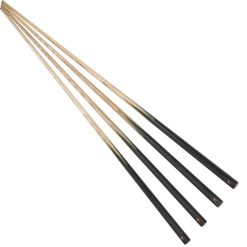 Set 4 tacos de billar profesionales 57 pulg 13mm punta cuero miniatura 1