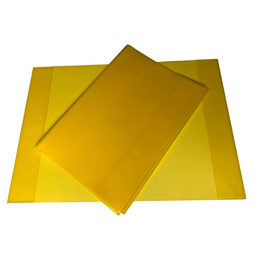 Pack-of-50-A4-Frosted-Yellow-Exercise-Book-Covers