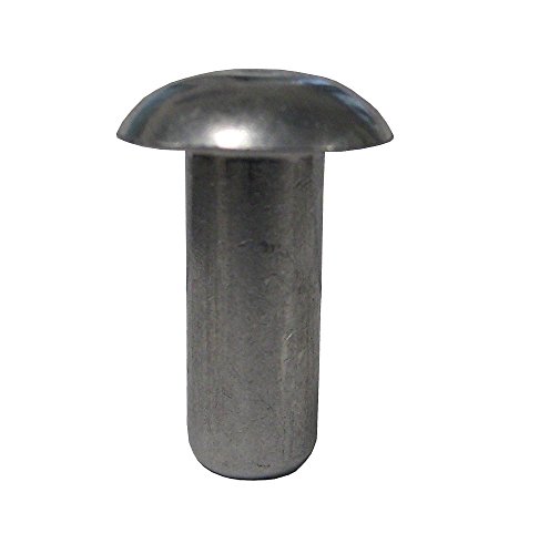Hanson Rivet 5/16' X 1/2inches Solid 1100F Aluminum Rivet, Universal Head, Plain Finish NO Head Markings (Pack of 1 Pound - Approximately 156 Pieces)