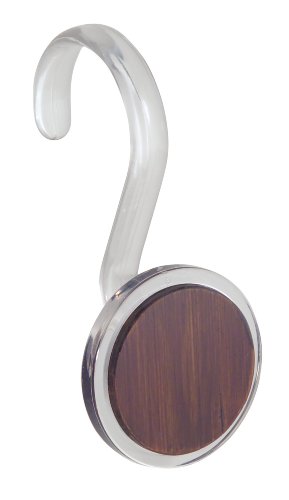 InterDesign Formbu R1 Shower Hooks, Espresso, Set of 12