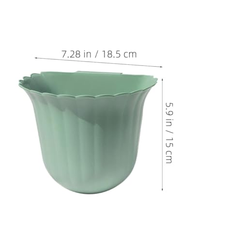Caneca de basura para cocina colgante de plástico verde miniatura 2
