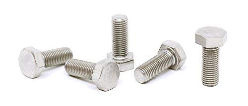 Image of (5pcs) BelMetric M8X1.0X20 A2-70 Stainlesss Steel Metric Fine Threaded Hex Tap Bolts DIN 961 for Automobiles, Motorcycles and Watercraft BR8X1.0X20SS