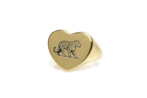 Bague en forme de coeur anti ternissement bague animale pour peau sensible
