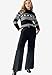 ellos Plus Size Woven Wide Leg Pants - 24, Black