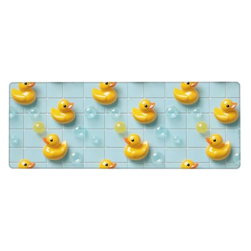 Tapis de souris pour ordinateur portable et bureau au design canard ludique