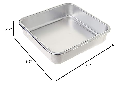 Nordic Ware - 47500 Nordic Ware Naturals Aluminum Commercial 8" X 8" Square Cake Pan, 8 By 8 Inches, Silver #TOP6