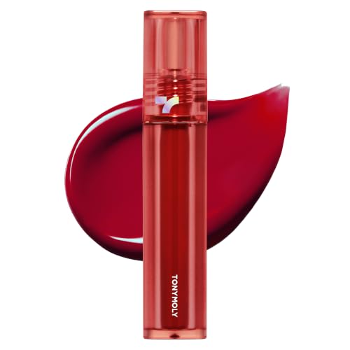TONYMOLY Perfect Shocking Lip Tint - Long-Lasting Stain Shea Butter, Red