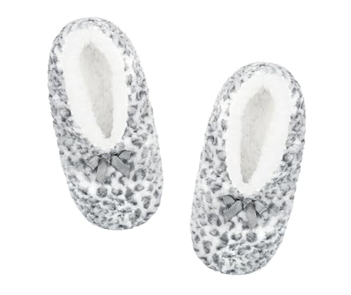 Image of DICUIRD Slipper Socks For Women With Grippers, Fuzzy With Non Slip Bottoms, Cozy Warm Fuzzy Slippers