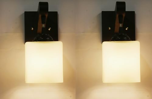 Image of Modern Decorative Designer Wall Light Industries for Living Room, Bedroom, Bedside, and Decorative Lighting Indoor Use, Bulb Not Included (Katti MF, 2)