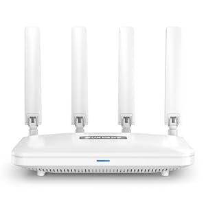 AX1800 WiFi 6 Router, 802.11ax Dual Band Wireless Internet Router, Gigabit Router, Easy Mesh, Gaming Router, IPV6, WPA3, OFDMA, MU-MIMO, 1000Mbps RJ45 Ports,Supports 30+ Devices (White)