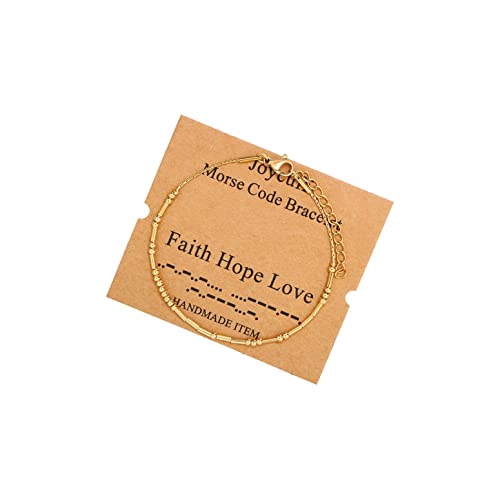 Image of JoycuFF Inspirational ๐ ๐ผ๐ฟ๐๐ฒ ๐๐ผ๐ฑ๐ฒ ๐๐ฟ๐ฎ๐ฐ๐ฒ๐น๐ฒ๐๐ ๐ณ๐ผ๐ฟ ๐ช๐ผ๐บ๐ฒ๐ป Gold Silver Stainless Steel Beads Bracelets Encouragement Birthday Gifts for Her Daughter Sister Mom Best Friend