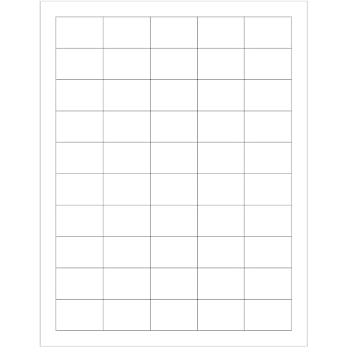 1.5 x 1 in. White Rectangle Laser Labels - Pack of 5000