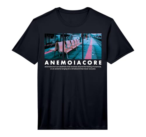Mens Anemoiacore Aesthetic Liminal Space Weirdcore Vaporwave Performance T-Shirt