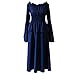 Produktbild Damen Steampunk Gothic Kostüm Kleider Frauen Retro Mittelalter Renaissance Cosplay Vintage Party Club Elegante Maxi-Kleid