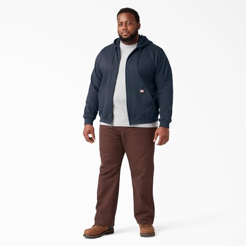 Dickies Men's Full Zip Hoodie Fleece Jacket, Dark Navy, M UK - Image 6