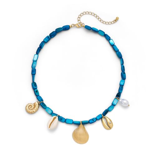 Collier ras du cou coquillage plaqué or 14 carats, le bijou parfait pour l'été