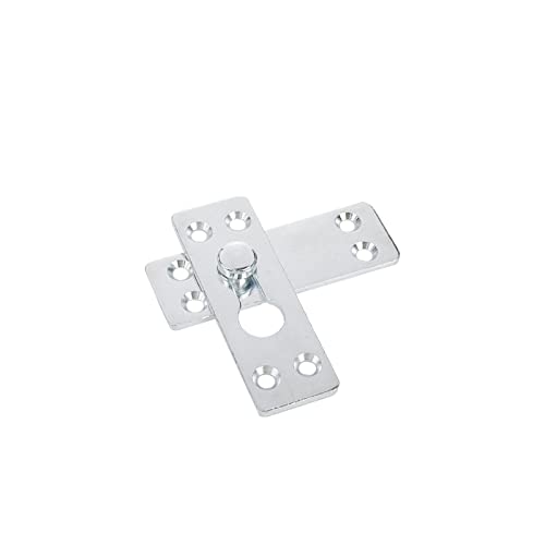 Xiaoyztan 4 Pairs Bed Rail Connecting Fittings Single-Hole No-Mortise Stainless Steel Bed Rail Brackets (62X26Mm) #TOP1