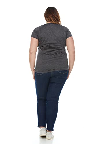 X Game Time Women Plus Size Short Sleeve Activewear T-Shirt Dry Fit Moisture Wicking Perfomance Top #TOP3