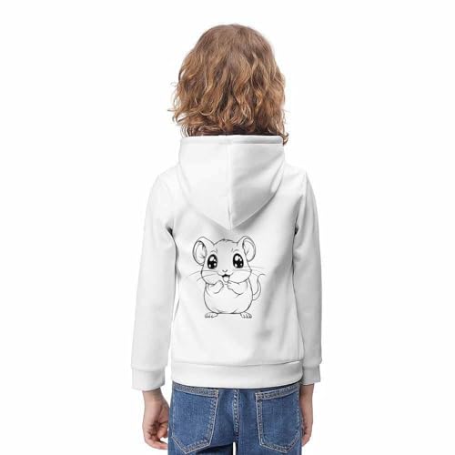 Sweat à capuche écureuil imprimé 3D le cadeau parfait pour enfant - 4