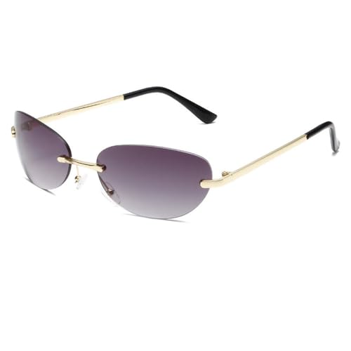 Lunettes de soleil punk pour road-trip et vacances d'été look œil de chat verres miroir
