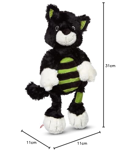 SIGIKID 52842 Stoffi Kater Minnie Plüschtier aus dem Kinderbuch: Die Stoffis; Kuscheltier zum Spielen, Schmusen, Sammeln für Babys und Kinder von 0 bis 8 Jahren