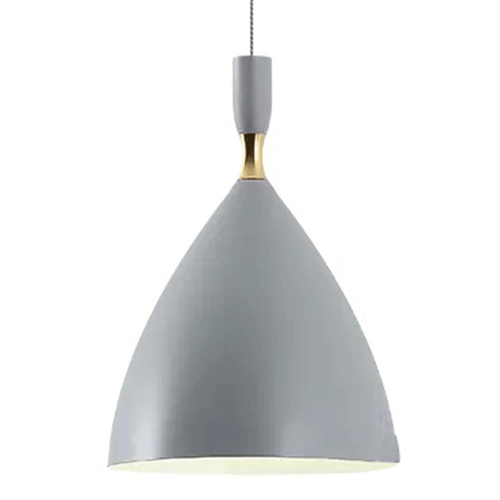 Lustre en métal style nordique avec abat-jour créatif E27 noir et bois pour intérieur moderne